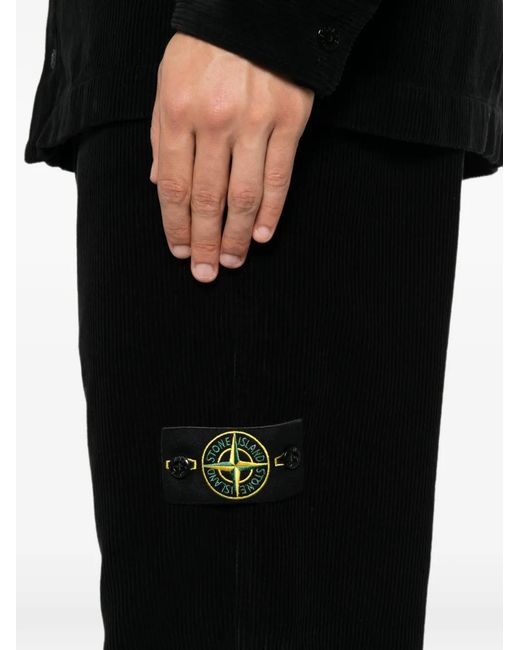 Stone Island Black Trousers for men