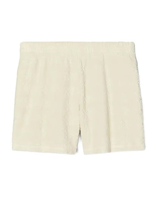 Tory Burch Natural Logo Shorts