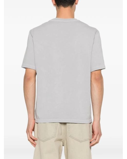Agolde White Round-Neck T-Shirt for men