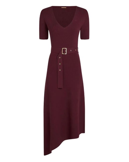 Karl Lagerfeld アシンメトリー ドレス Purple