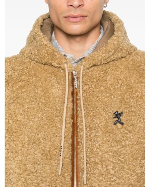 Marni Natural Hooded Zip-Up Jacket for men