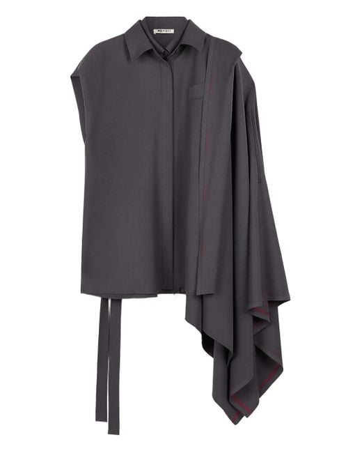 Camicia Con Drappeggio di Ports 1961 in Black