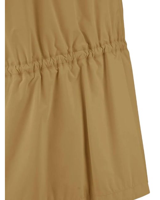 Laminar Natural Hooded Drawstring-Waist Parka
