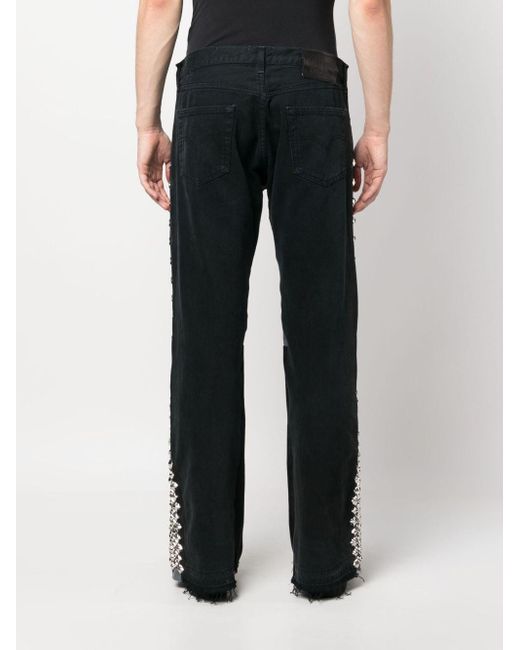 GALLERY DEPT. Black La Flare Studded Jeans for men