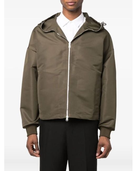 McQueen Green Blake Hooded Jacket for men