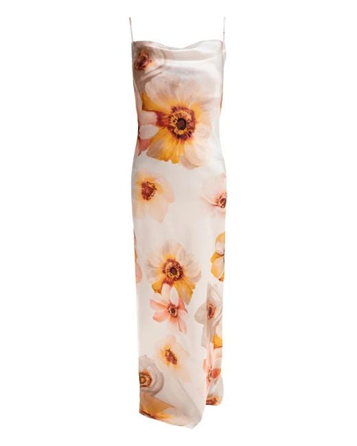 SLEEP NO MORE White Camisole-Kleid mit Blumen-Print
