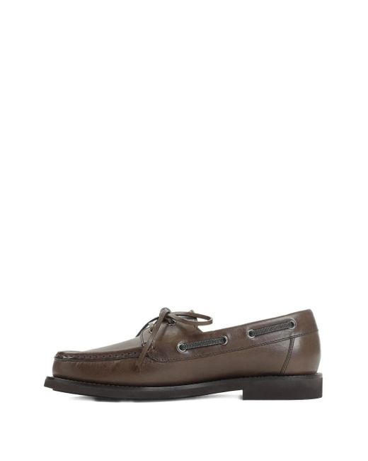 Brunello Cucinelli Brown Loafers