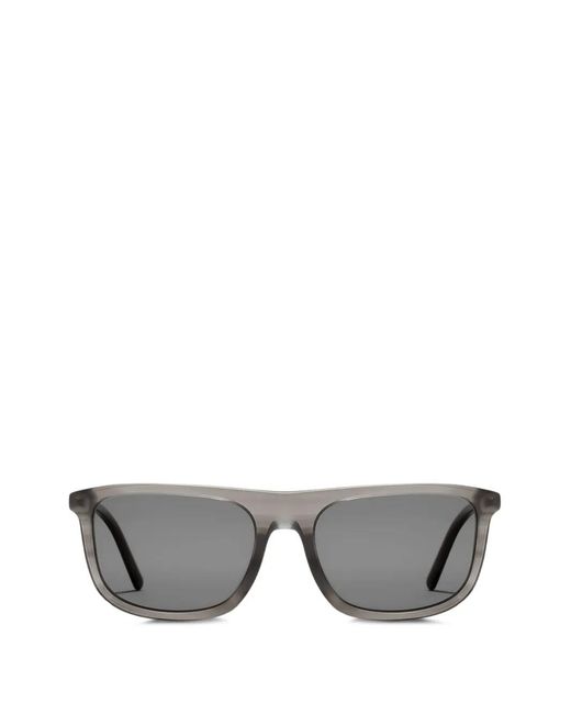 Dolce & Gabbana Gray Everyday Rectangle-Frame Sunglasses for men