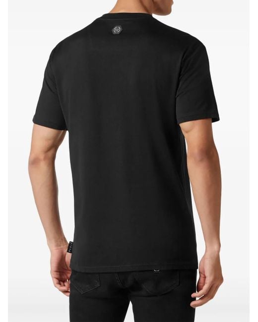 Camiseta con estampado Paisley Skull Philipp Plein de hombre de color Black