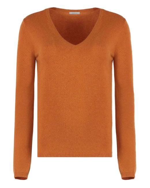 Malo Kasjmier Trui in het Orange
