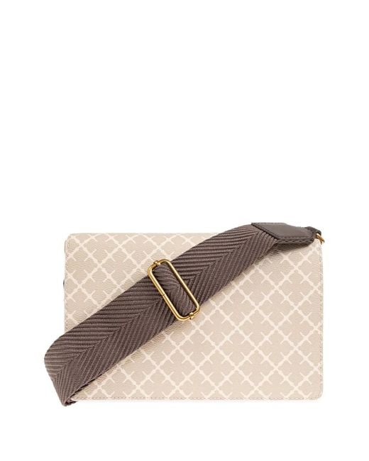 By Malene Birger Natural Loenna Monogrammed Shoulder Bag