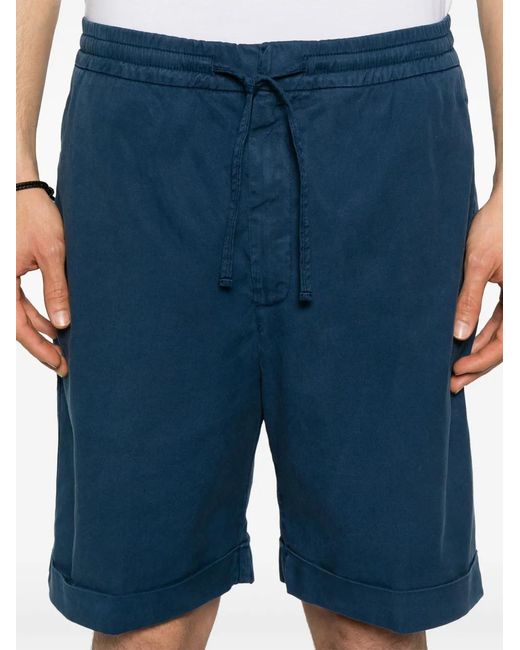 Canali Blue Drawstring Shorts for men