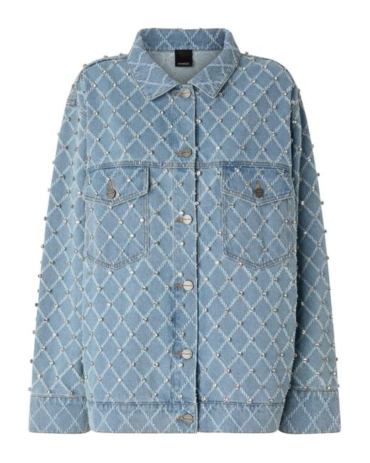 Sobrecamisa Vaquera Pifferaio Pinko de color Blue