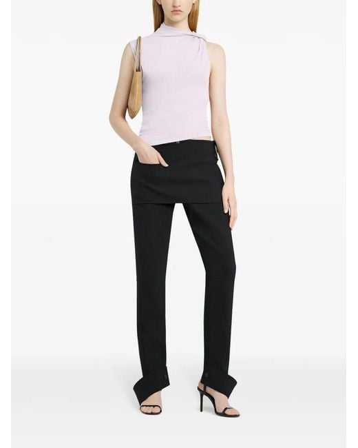 Courreges Pink Draped Top