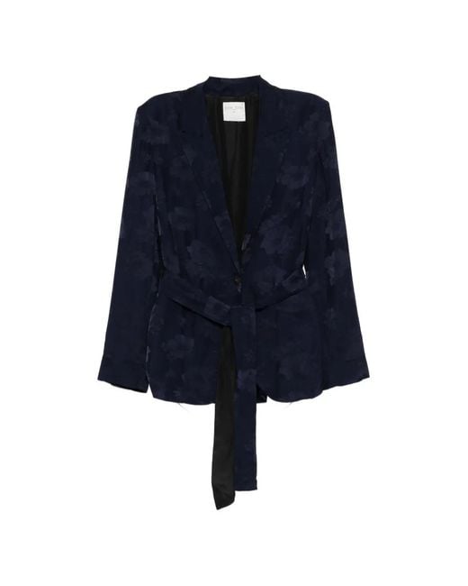 Forte_forte Blue Belted Jacket