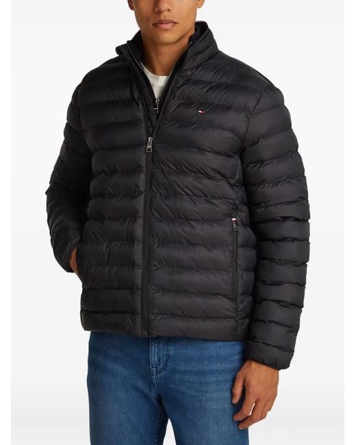 Giacca Imbottita Con Zip di Tommy Hilfiger in Black da Uomo
