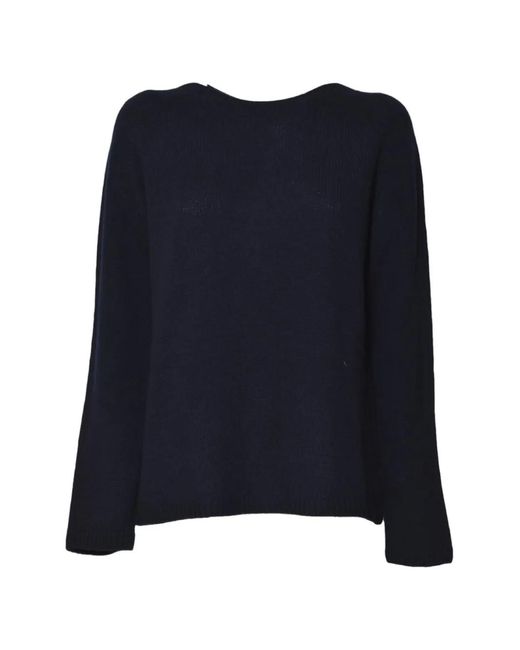 Max Mara Blue Round-Neck Sweater