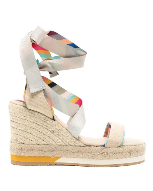 Paul Smith Natural Wedge Sandals