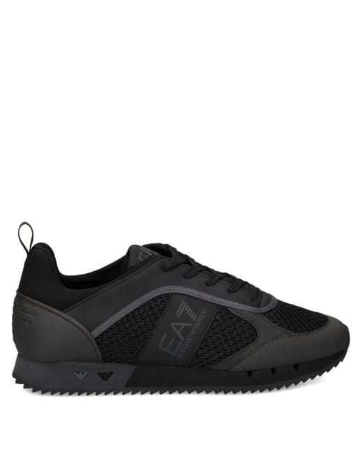 メンズ EA7 メッシュスニーカー Black