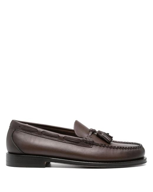 G.H.BASS Brown Weejuns Larkin Tassel Loafers for men