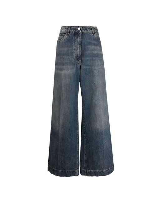 Etro Blue Jean À Logo Brodé