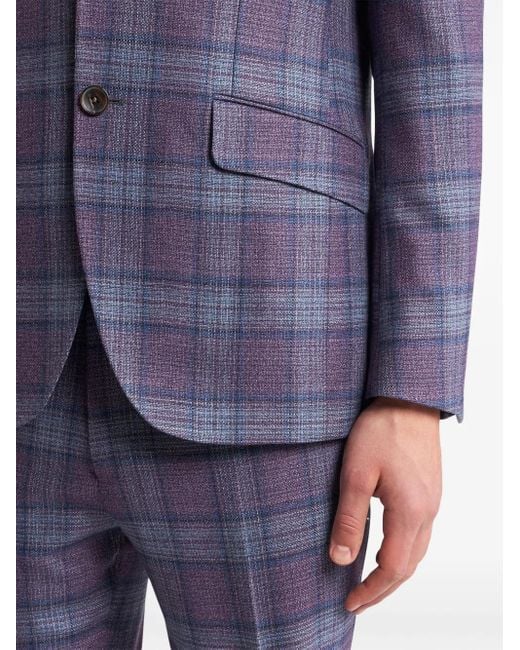 Etro Zweiteiliger Anzug Mit Karomuster in Blue für Herren