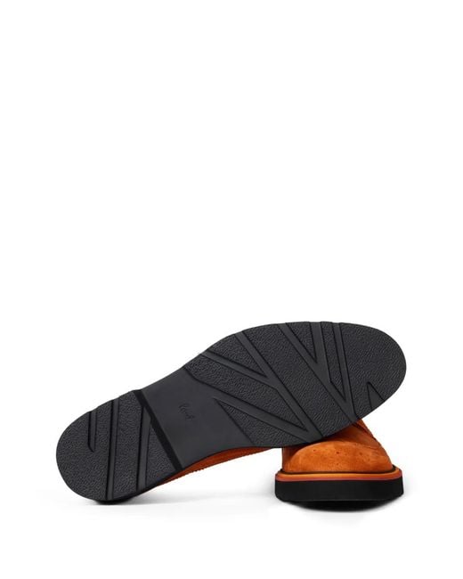 Paul Smith Orange Count Suede Brogues for men