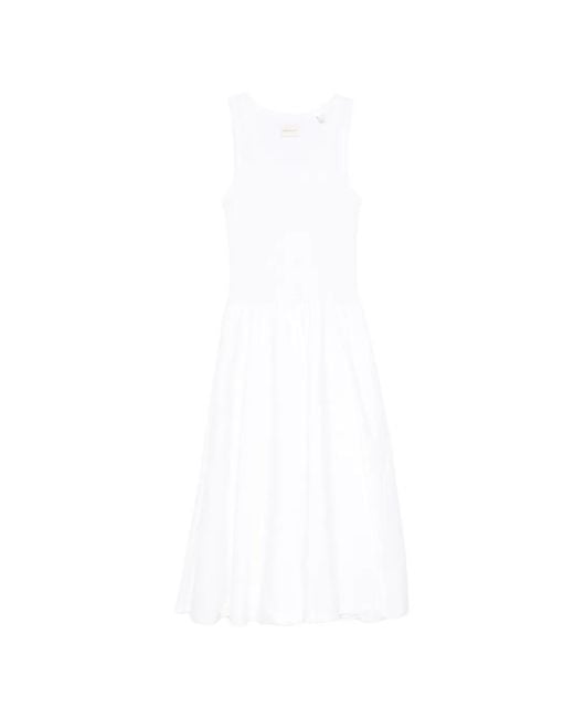 Gant White Sleeveless Midi Dress