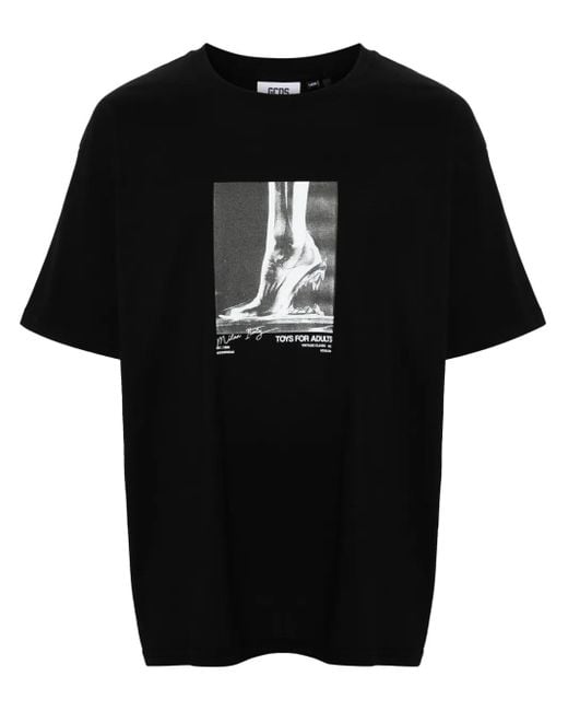 Gcds Black Bite T Shirt for men
