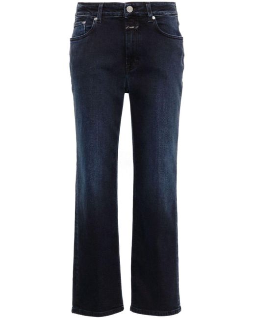 Closed Blue Halbhohe Milo Slim-Fit-Jeans