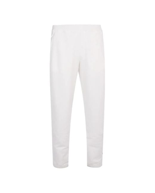 C P Company White Logo-Patch Track Pants for men