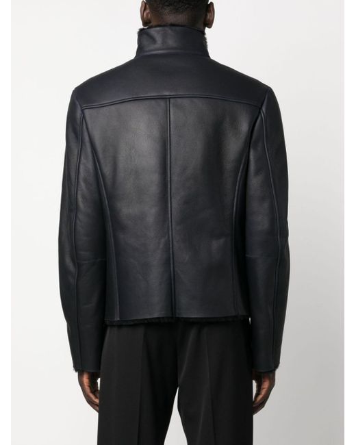 Giorgio Armani Black Textured Jacket for men