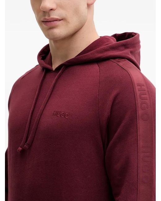HUGO Hoodie mit Logo-Ärmel in Red für Herren