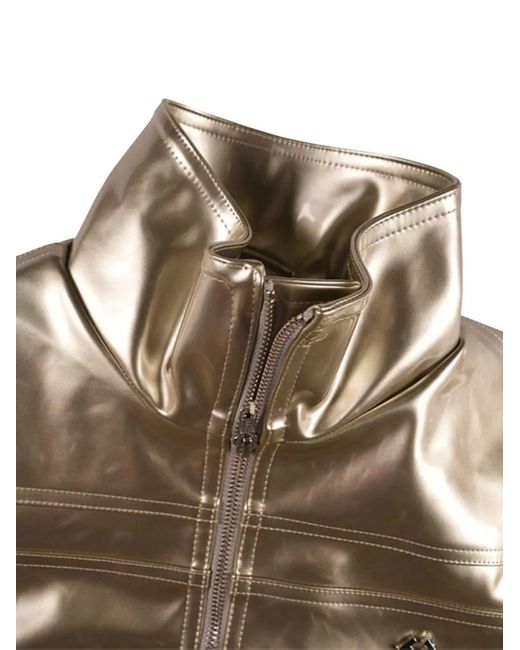 GmbH Natural Metallic Zip-Up Jacket for men