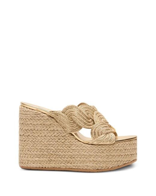 Casadei White Thaiti Woven Sandals