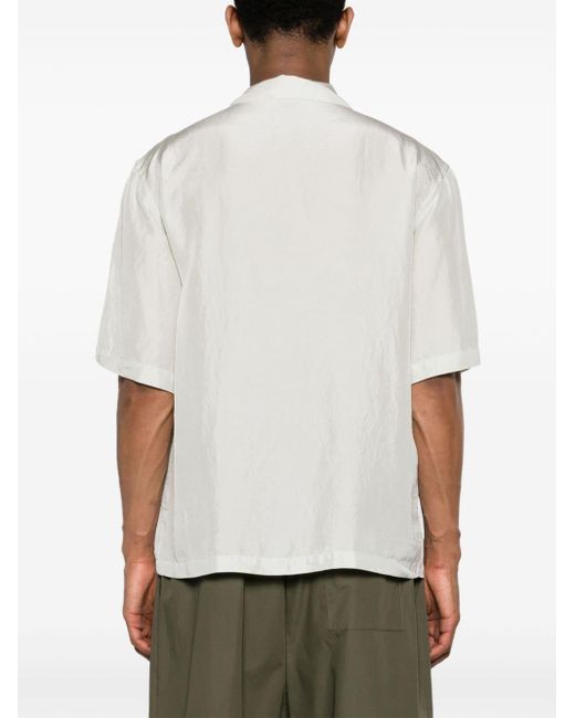 Barena White Solana Tendor Silk Shirt for men