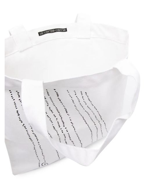 Borsa Tote Dots di 10 Corso Como in White