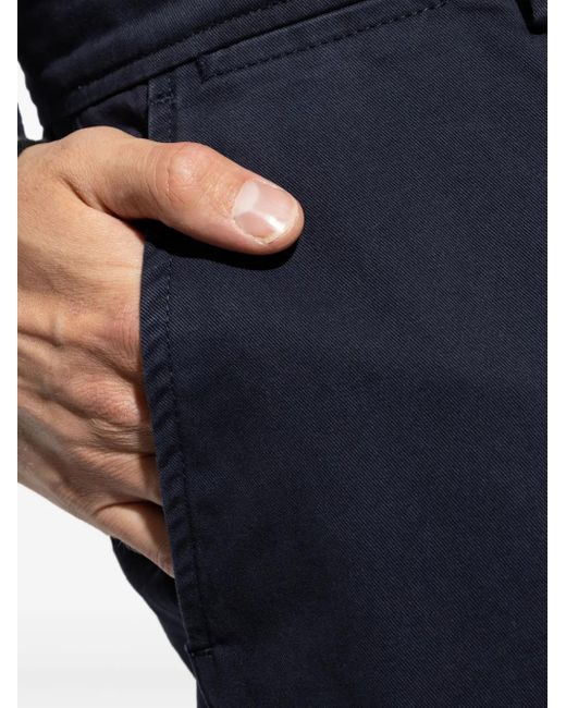 Officine Generale Blue Organic Cotton Trousers for men