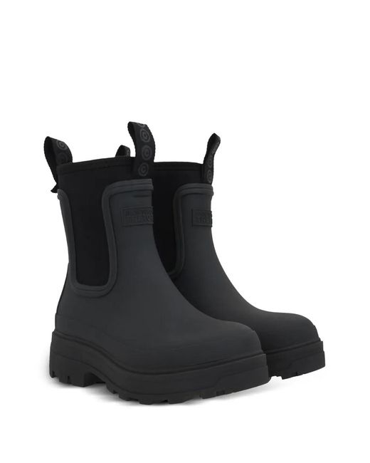 Tretorn Black X 10 Corso Como Logo-Patch Boots