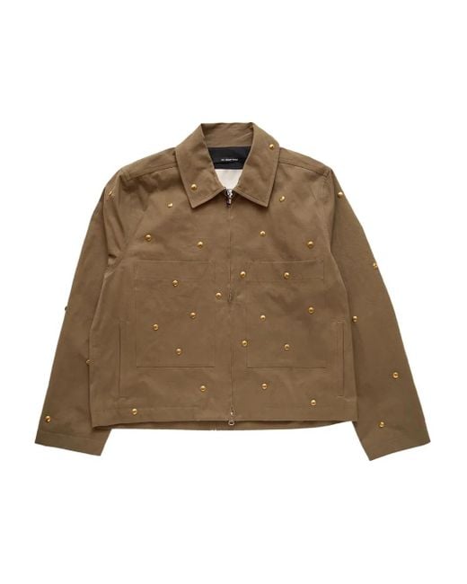 Song For The Mute Natural Metal-Bead Pocket Jacket for men
