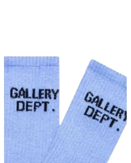 GALLERY DEPT. Blue Logo-Print Socks for men