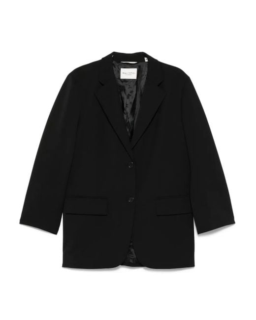 Marc O' Polo Black Button-Fastening Jacket
