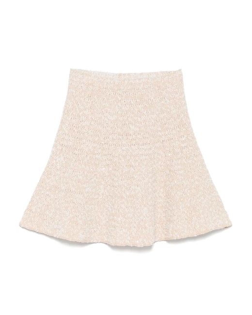 Fabiana Filippi Natural Minirock Aus Tweed