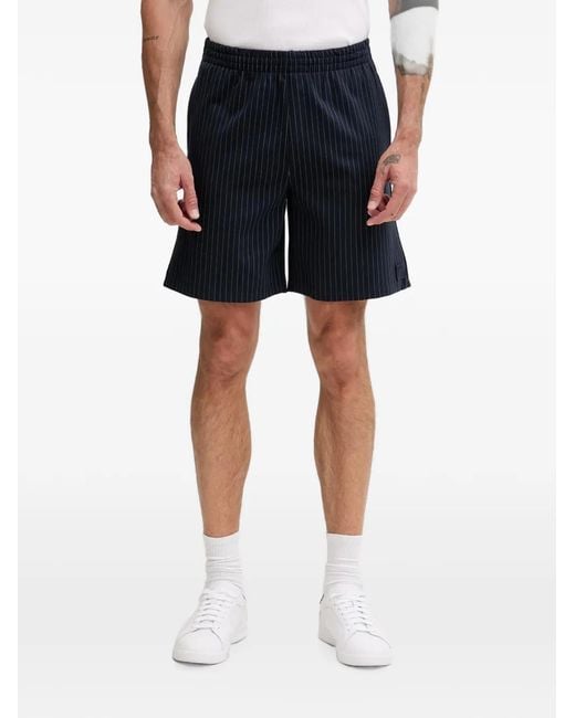 Fila Blue Lucca Pinstripe-Pattern Shorts for men