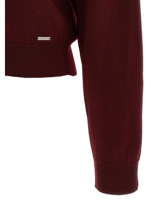 DSquared² Red V-Neck Jumper