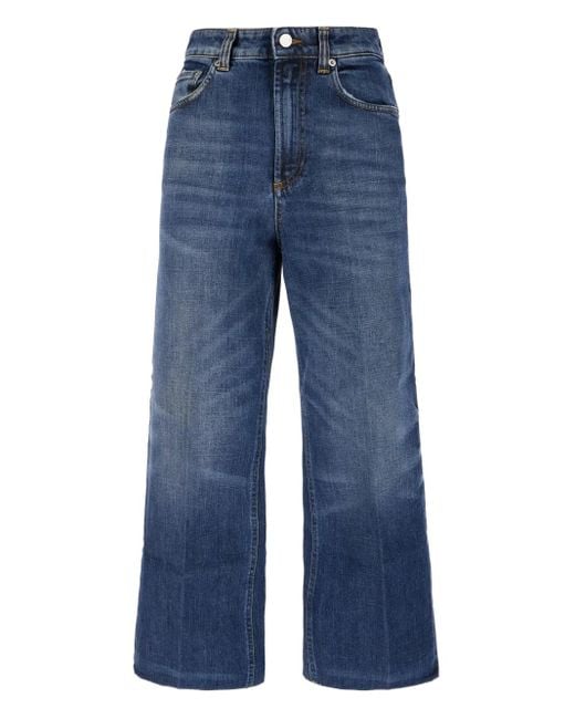 Department 5 Blue Logo-Patch Jeans