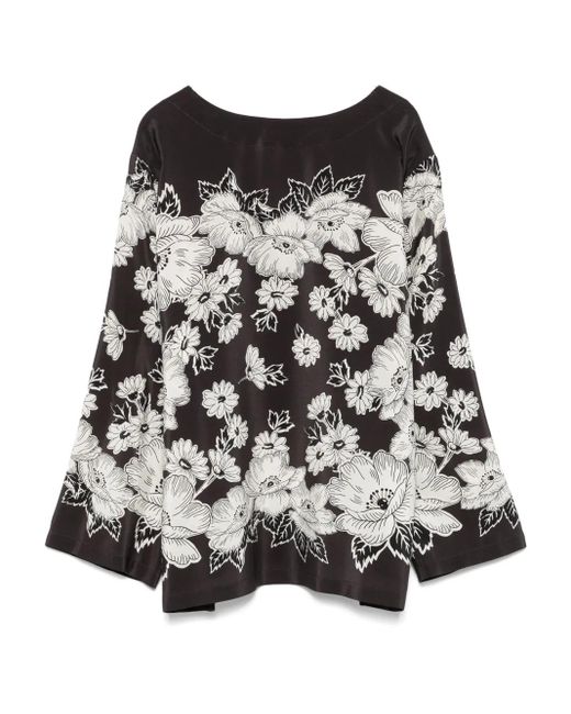P.A.R.O.S.H. Black Steven Blouse