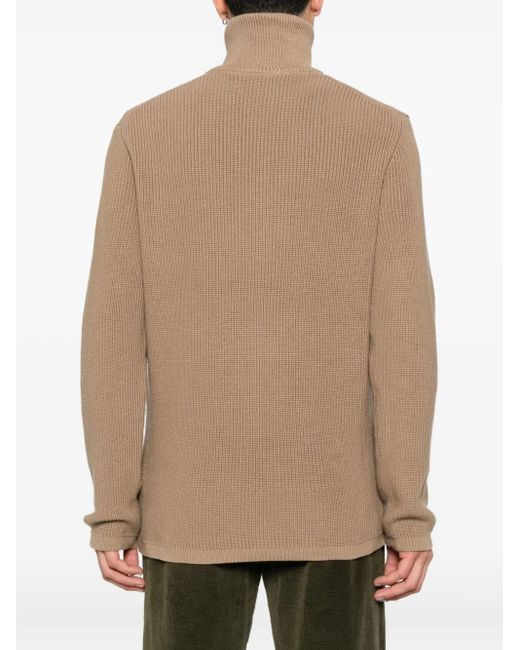 Marc O' Polo Pullover mit Reißverschluss in Natural für Herren