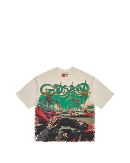 Godspeed Green Power Steering T-Shirt for men