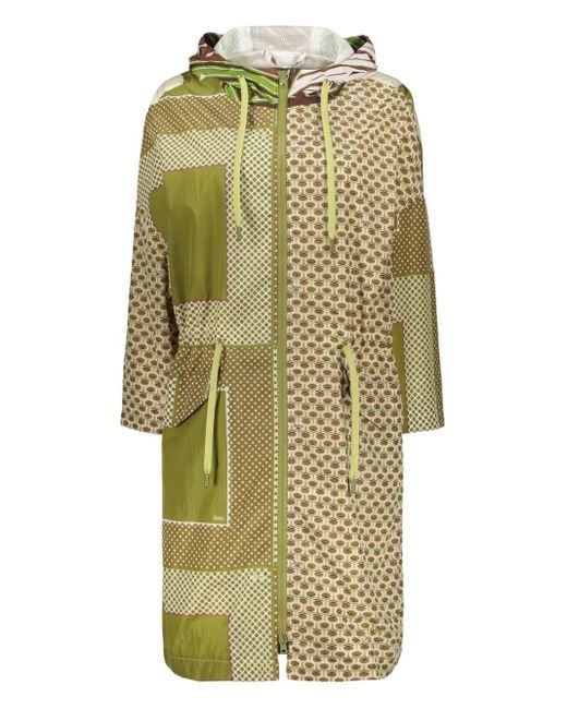 Mix-print jacket Herno de color Green